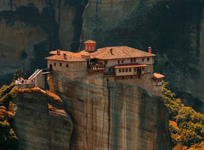 Thessaly.-Monastery-on-Meteora.