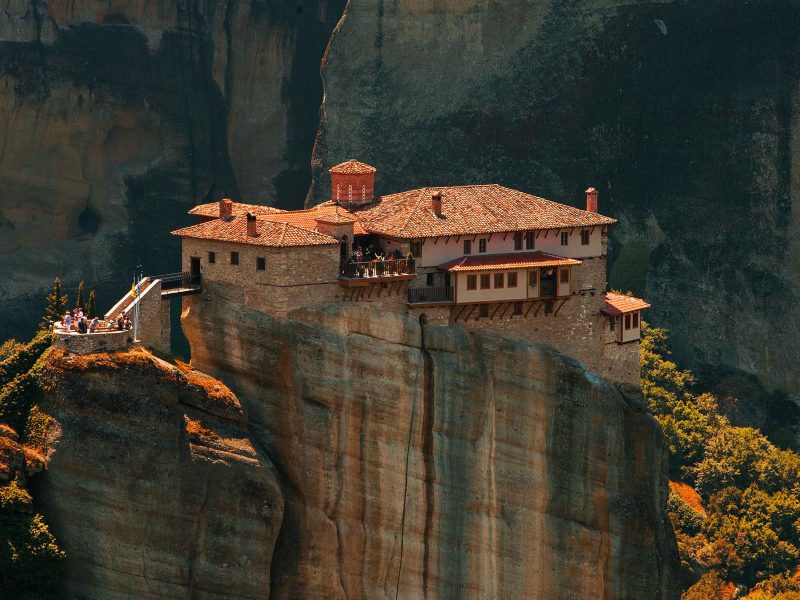 Thessaly.-Monastery-on-Meteora.